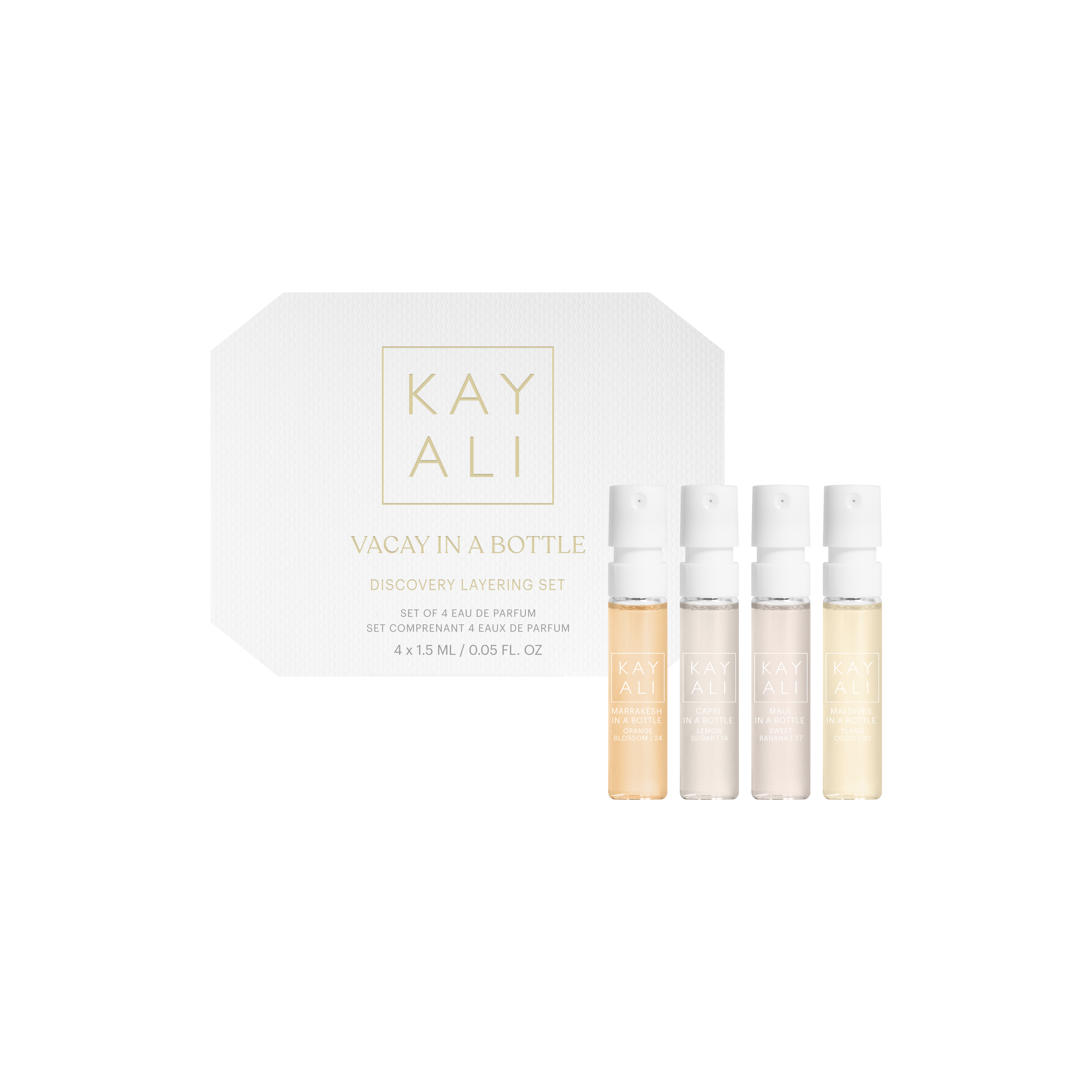 Vacay in a Bottle Miniature Set (Capri, Maui, Maldives, Marrakesh)